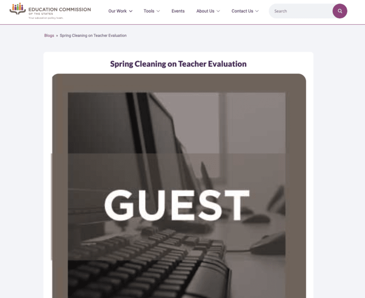 Spring Cleaning on Teacher Evaluation